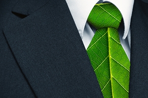 suite with leaf tie