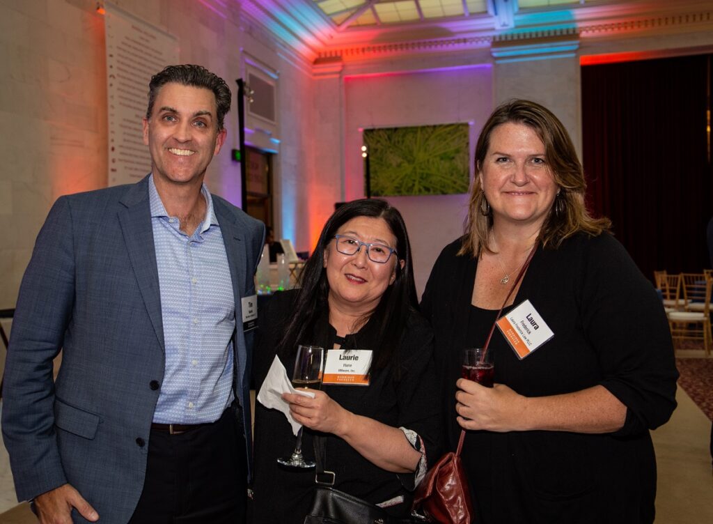 Palo Alto Managing Partner Tim Harris, Vice President & Deputy General Counsel at VMware Laurie Hane, and Laura Frederick Law Managing Attorney Laura Frederick