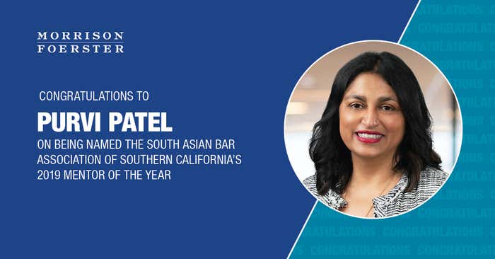Kudos to Purvi Patel On Being Named SABA-SC’s 2019 Mentor of the Year