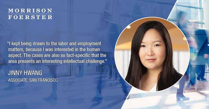 Meet MoFo’s Employment + Labor Lawyers: Jinny Hwang