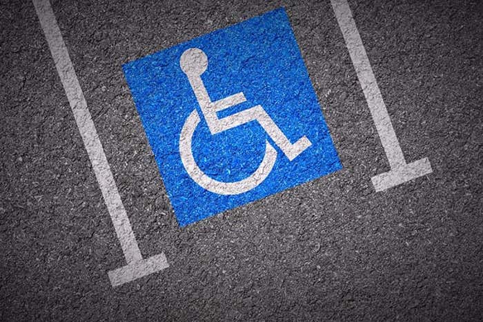 handicapped parking spot